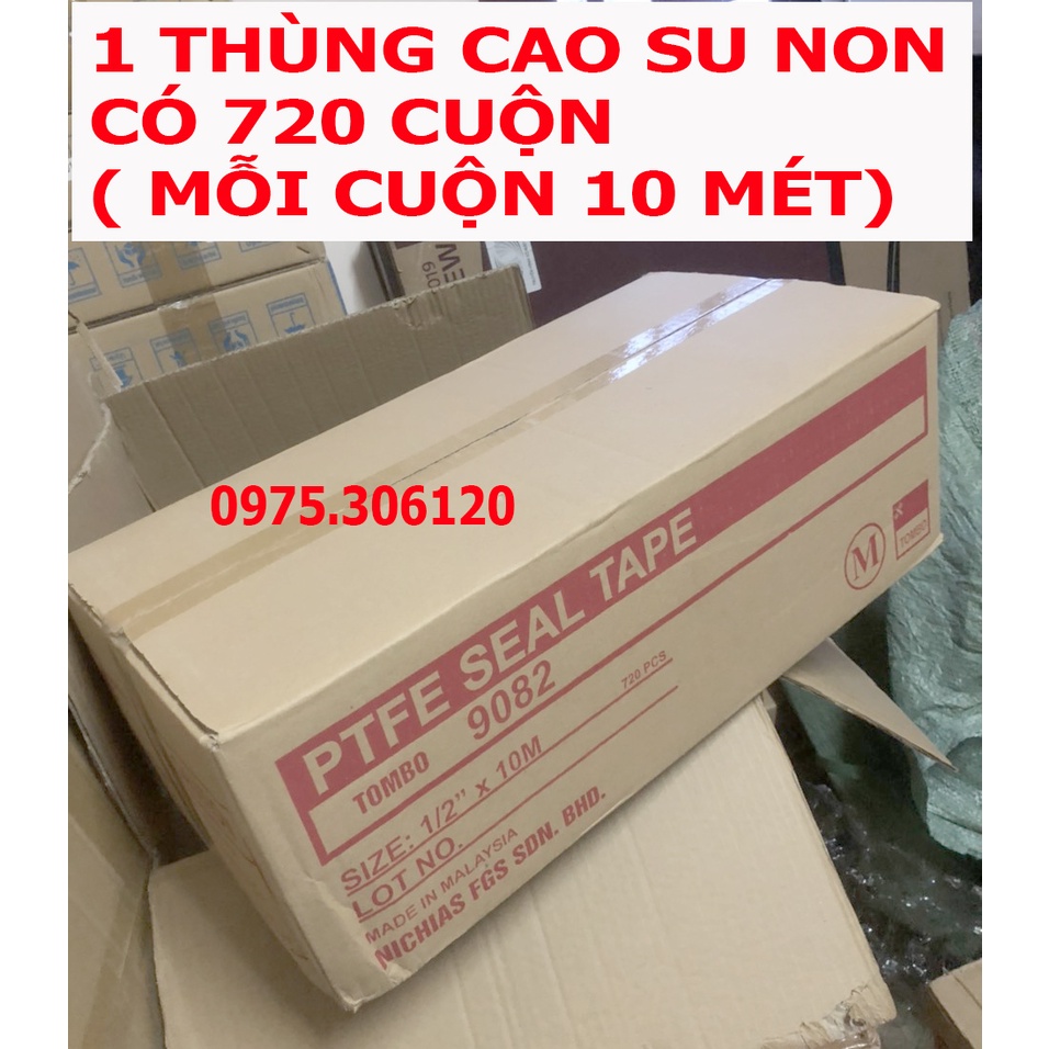 1 THÙNG 720 cuộn Băng Keo Lụa Cao Su Non BĂNG TAN Dùng Cuốn Ống Nước dây cấp nước các ron KEO DAI CHẮC