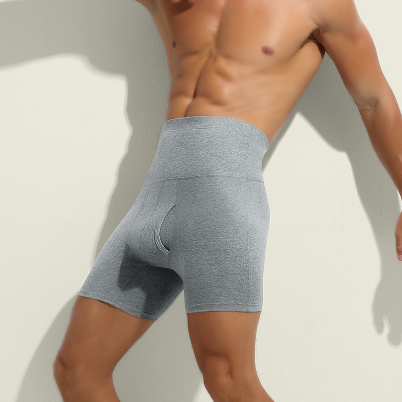 Quần Lót Boxer Thể Thao Bằng Cotton Nguyên Chất Lưng Cao Dài Siêu Lớn 260 Giữ Ấm Thoải Mái Chống Mài Mòn Cho Nam