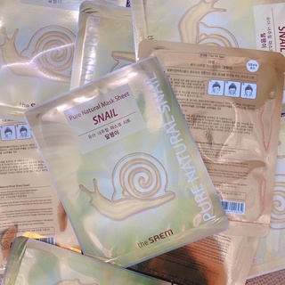 Mặt nạ ốc sên The_Saem. Pure Natural Mask Sheet