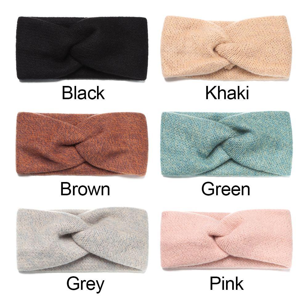 Băng Đô Turban Đan Chéo Co Giãn Thời Trang Thu Đông Cho Nữ