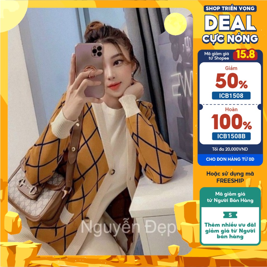 Áo khoác Cảdigan len ,áo khoác xinh Hoàng nhi shop
