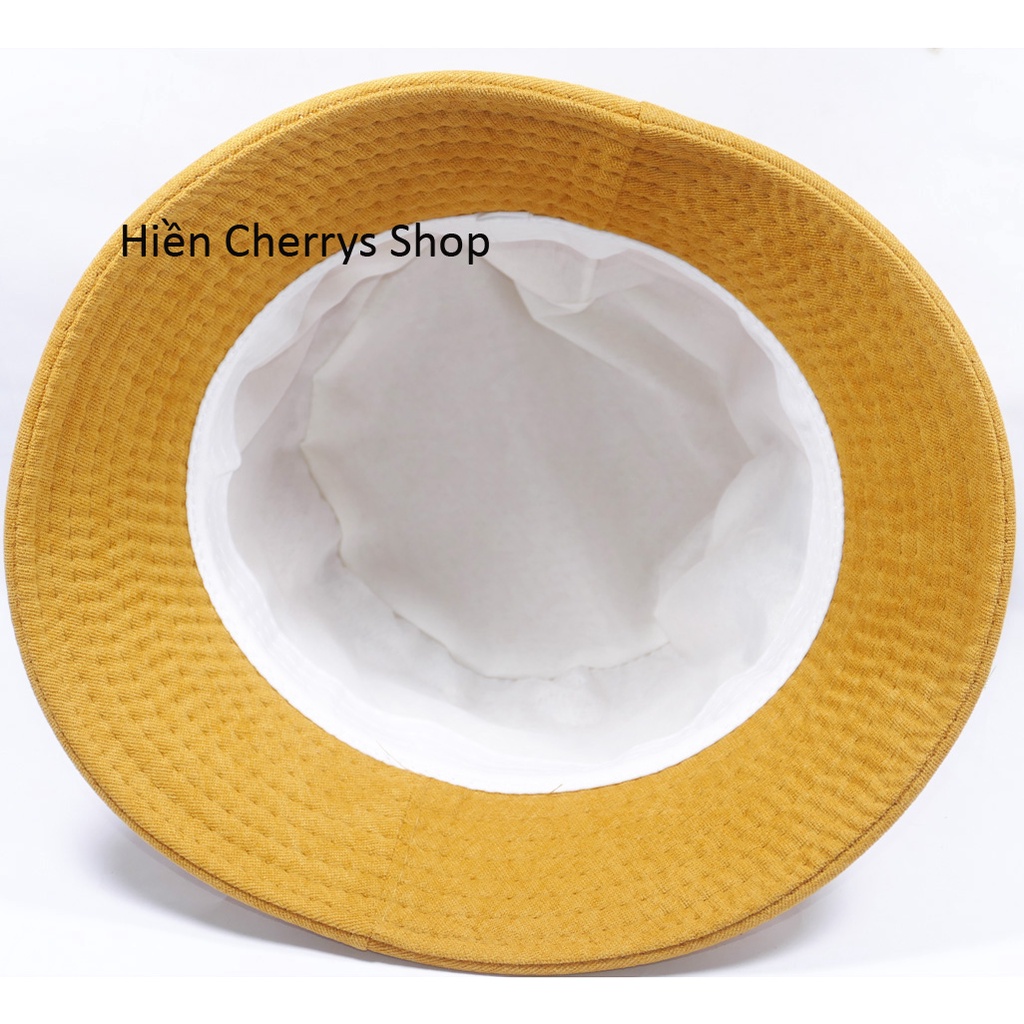 Nón Bucket vành cụp- Nón tai bèo thêu We Run Together chất nhung cao cấp phù hợp cho cả nam và nữ