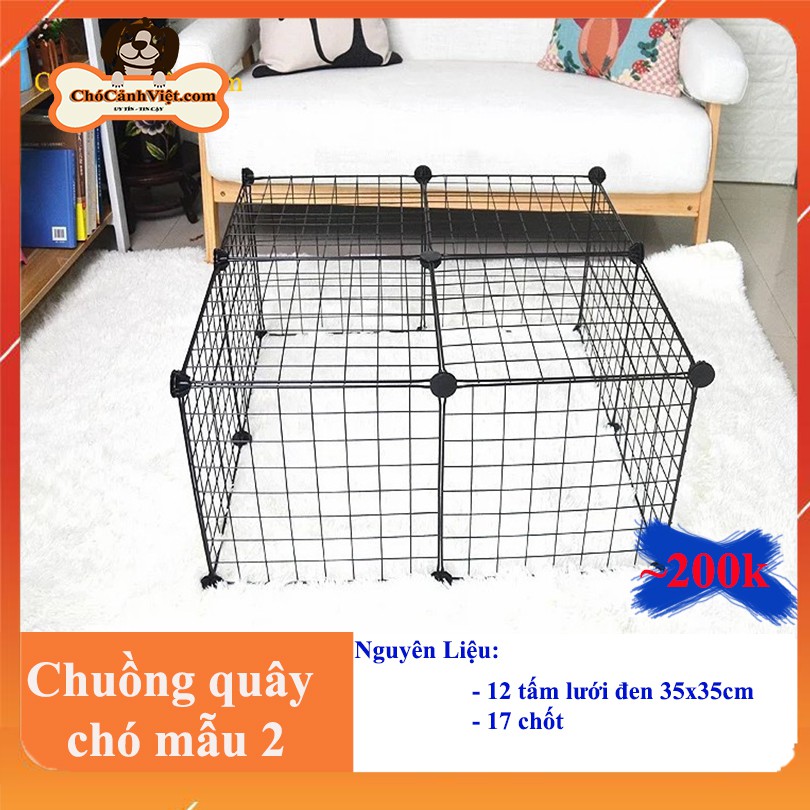 [TẶNG CHỐT] 9 mẫu chuồng,rào, lồng quây chó mèo siêu HOT  2021 - Bán lẻ theo tấm, tặng 2 chốt/tấm