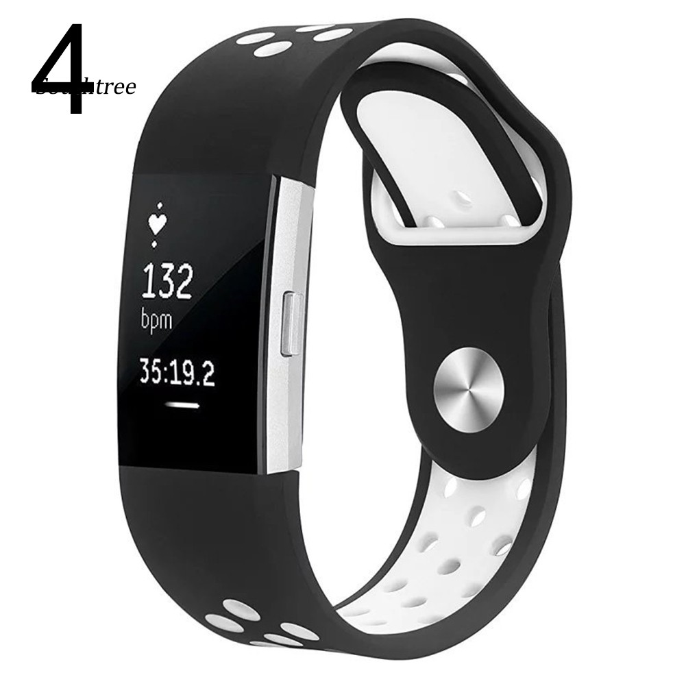 Dây Đeo Silicon Thời Trang Cho Đồng Hồ Thông Minh Fitbit Charge 2