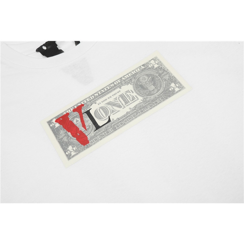 Áo Thun Cotton Tay Ngắn In Chữ VLONE Thời Trang Cổ Điển Cho Cặp Đôi