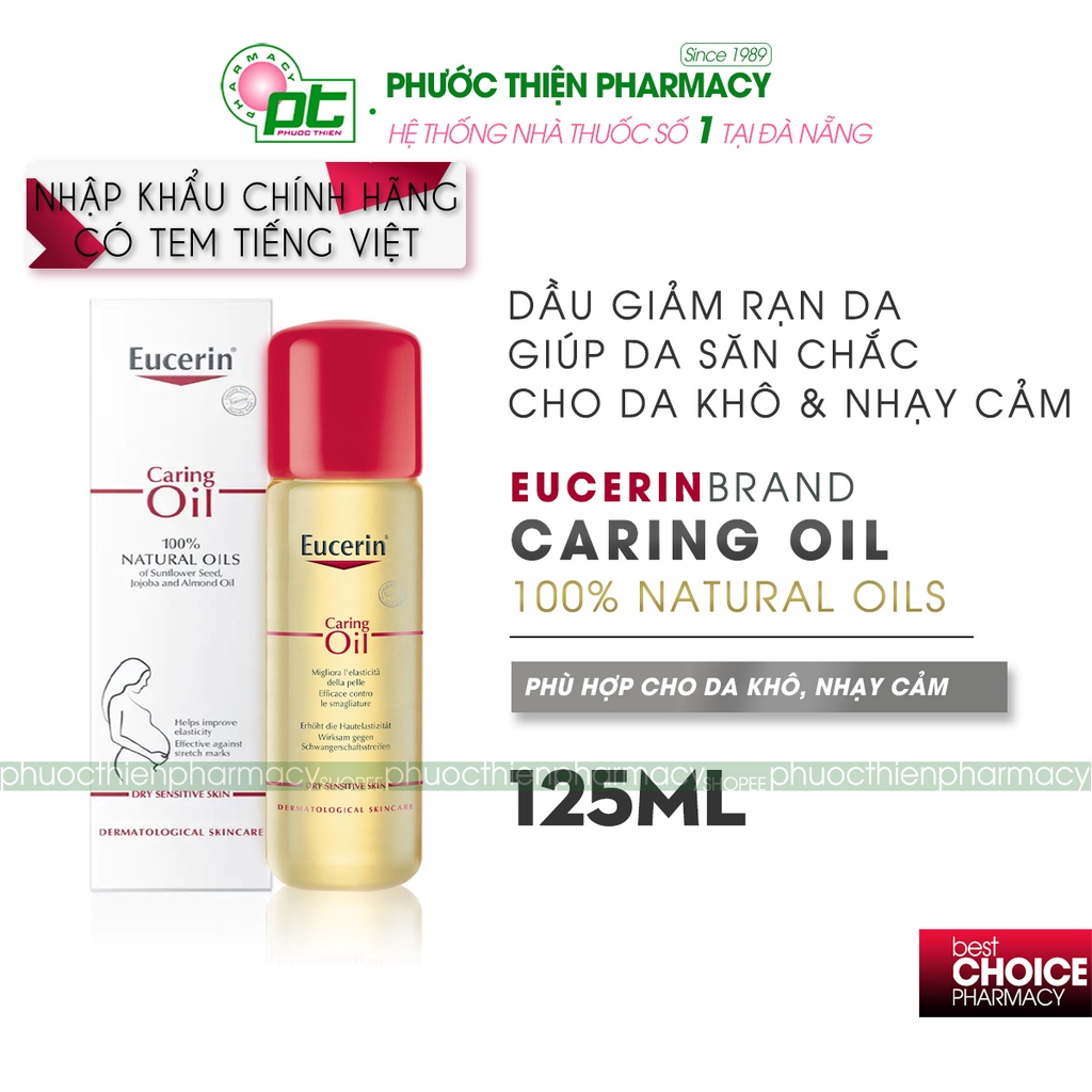 Dầu Hỗ Trợ Giảm Rạn Da Eucerin Natural Caring Oil 125ml