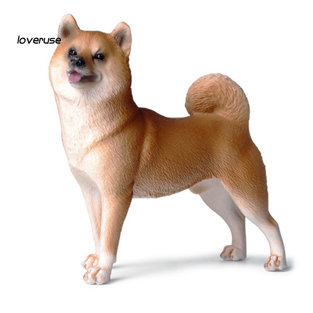 Mô hình chú cún shiba bằng nhựa dễ thương trang trí