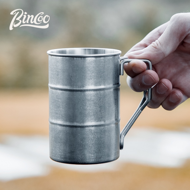 Bincoo Bộ Cốc Uống Cà Phê Bằng Thép Không Gỉ 304 Nhỏ Gọn Tiện Dụng