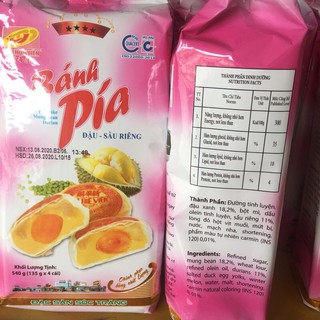 Bánh pía đậu-sầu riêng-trứng muối 4* 540gr