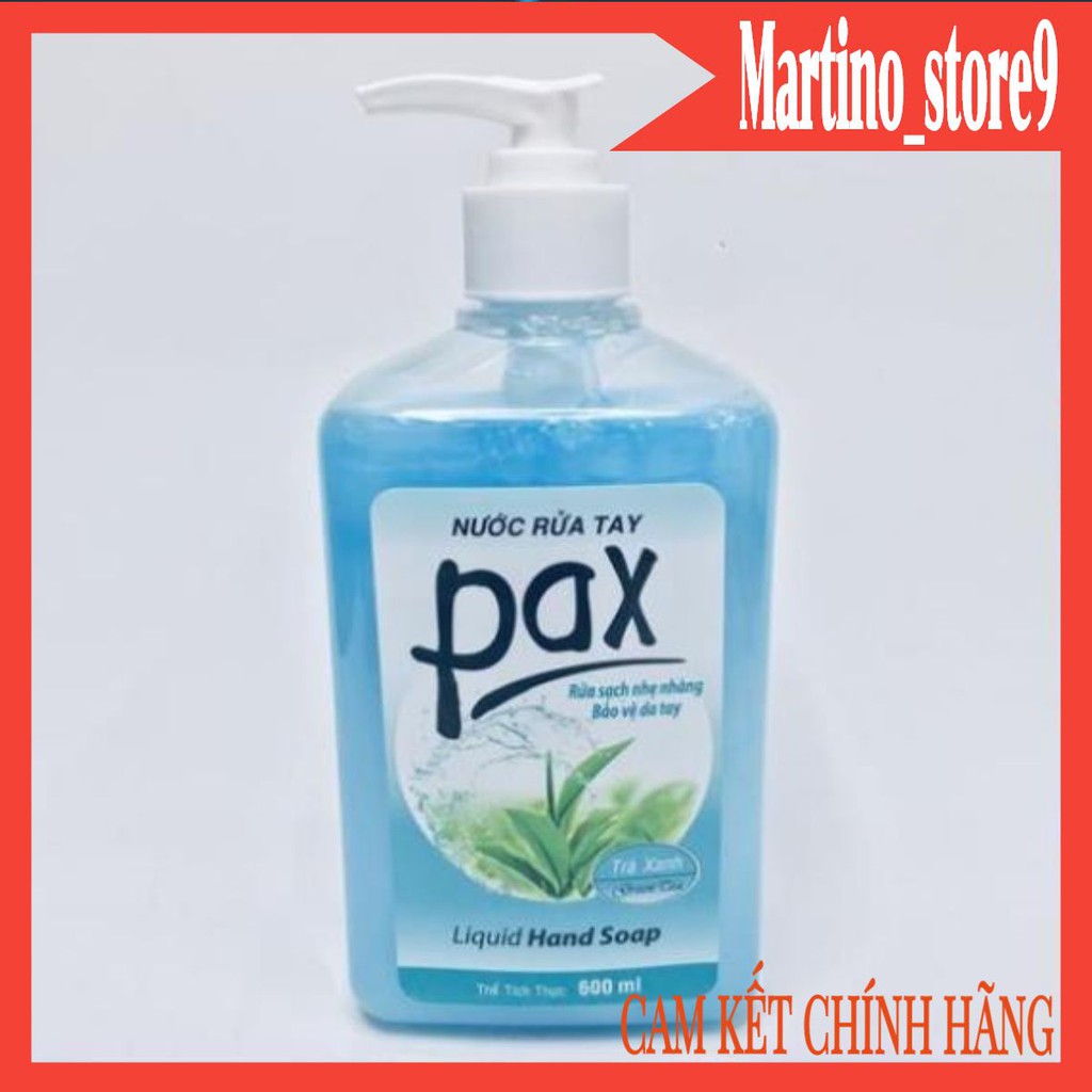 NƯỚC RỬA TAY PAX 600ML (TRÀ XANH) [SALE HOT]