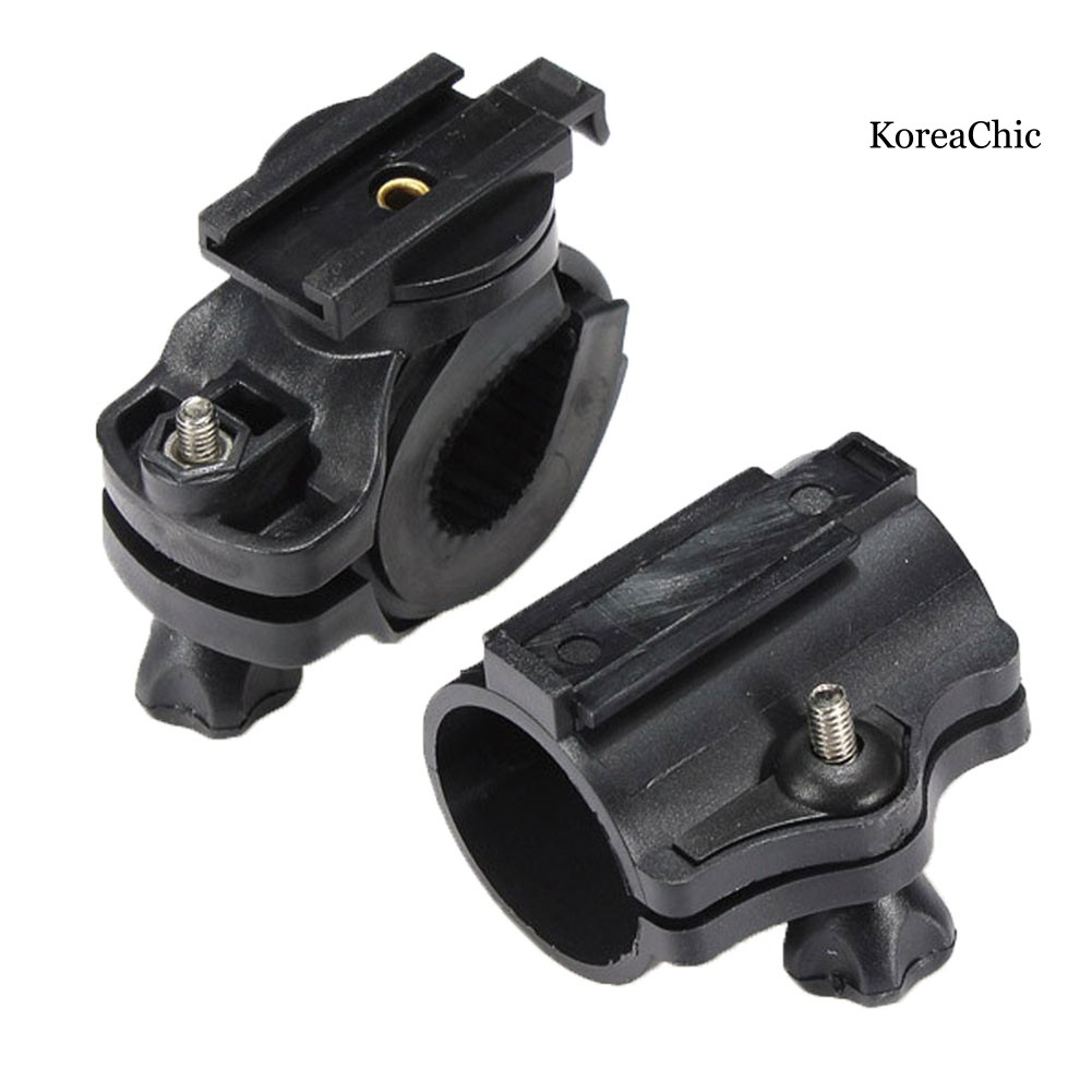 Giá đỡ đèn pin xoay 360 độ cho xe đạp