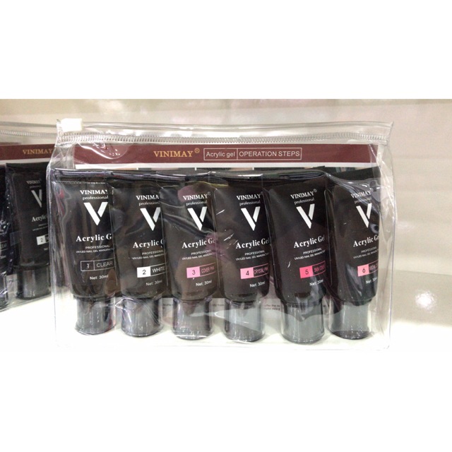 Gel gôm nối móng up vinimay tuýp 30ml 6 màu