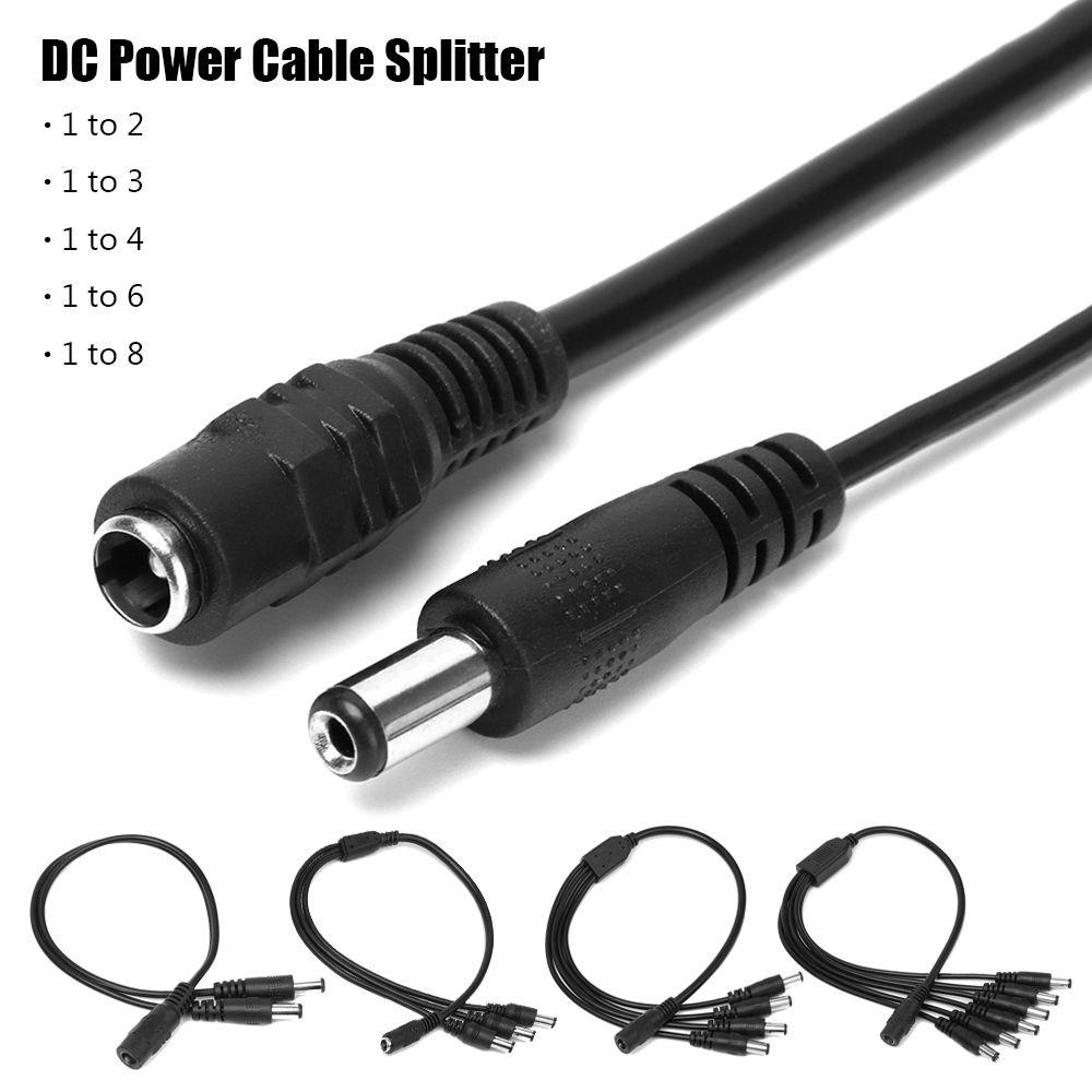 PISTA Dây Cáp Chia Cổng 5.5mm * 2.1mm Chuyên Dụng Cho Camera CCTV Đèn LED
