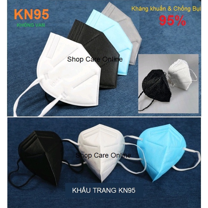 10 CÁI KHẨU TRANG N95 KN95CE KHÔNG VAN KHÁNG KHUẨN CHỐNG BỤI PM2.5