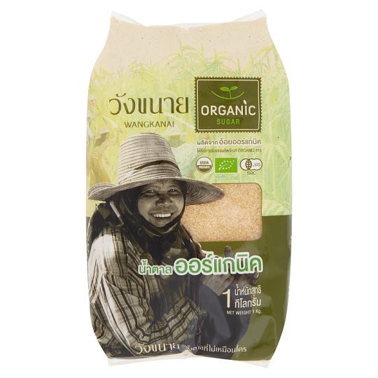 [SỈ SLL] Đường Mía Thái Lan Hữu Cơ Organic Wangkanai Túi 1kg Date Xa