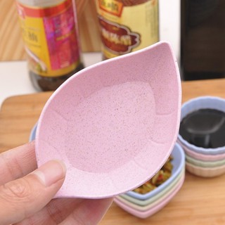 Bộ 3 Đĩa Đựng Gia Vị Lúa Mạch Hình Chiếc Lá 1452