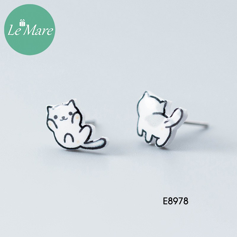 Khuyên tai Mèo dễ thương E8978 - Le'mare Jewelry