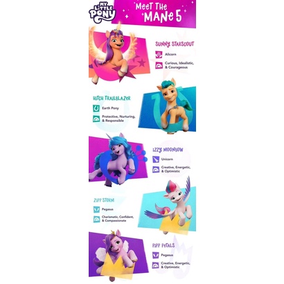 Bộ sản phẩm My little Pony A New Generation kèm 10 phụ kiện, hàng chính hãng