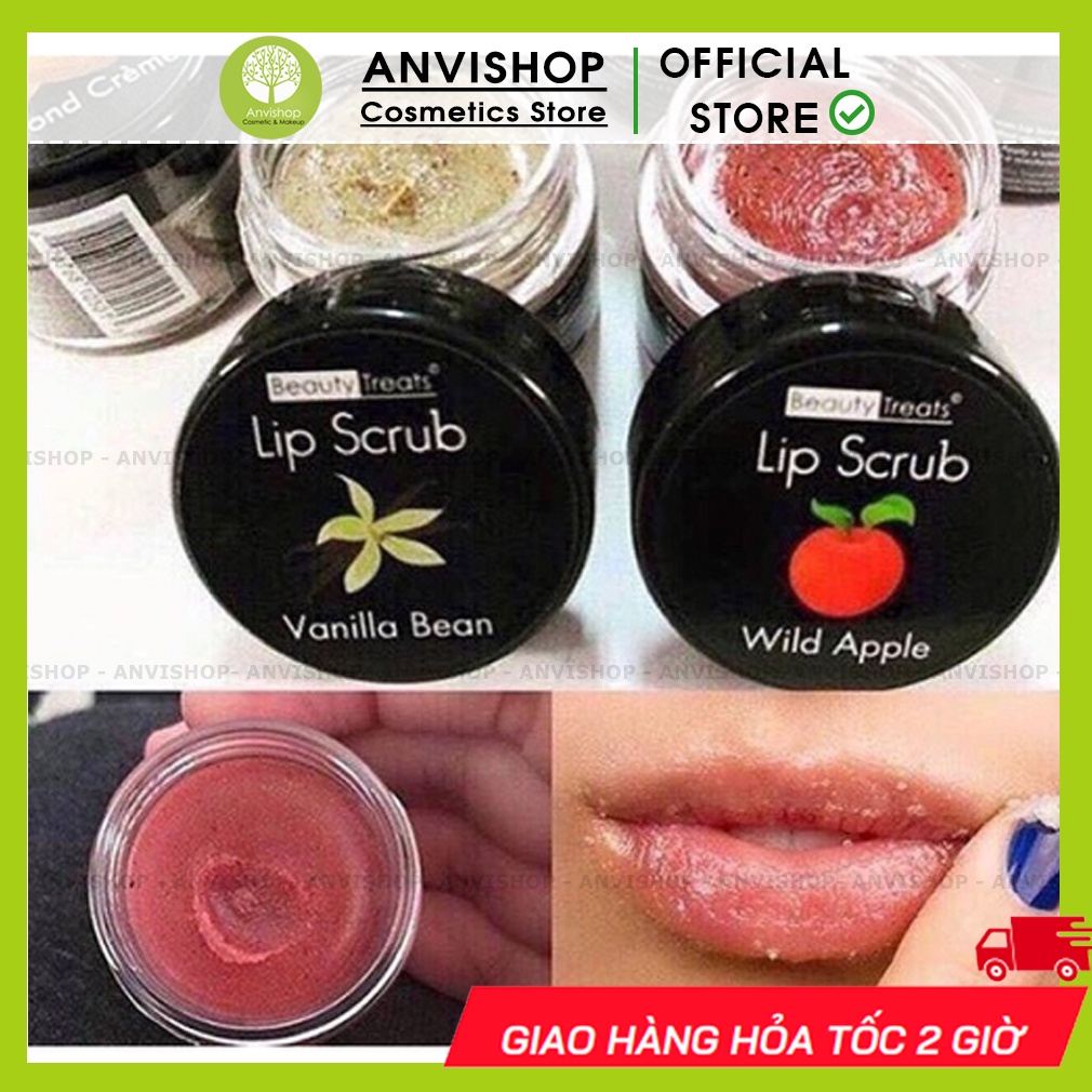 Tẩy da chết môi Beauty Treats Lip Scrub đủ vị