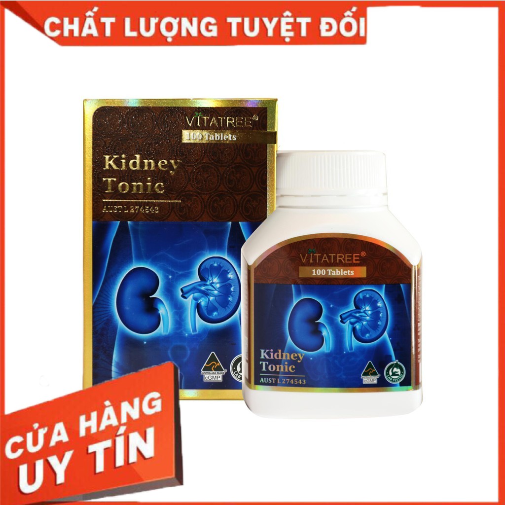 Thực phẩm bảo vệ sức khỏe VITATREE Bổ Thận Giải Độc Thận - Kidney Tonic - 100 Viên