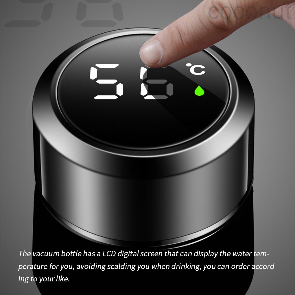 Bình Nước Inox 304 500ml Màn Hình Lcd Kỹ Thuật Số Tiện Dụng