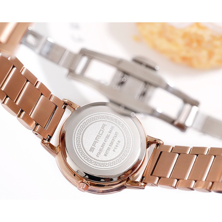 Đồng hồ Sanda nữ dây thép đặc 1019