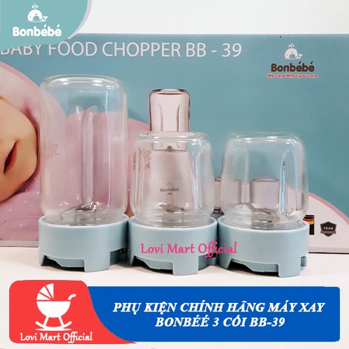Phụ kiện chính hãng máy xay Bonbebe 3 cối BB-39