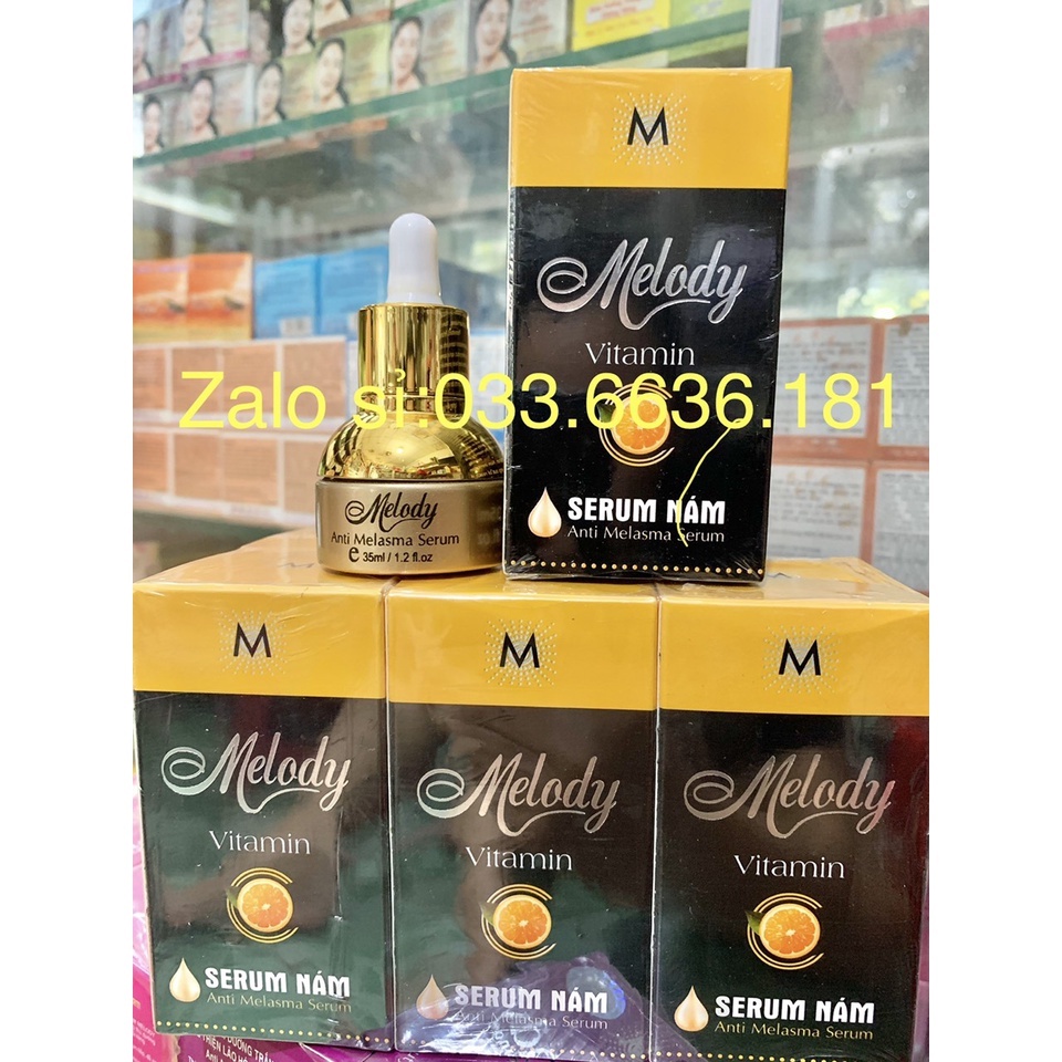 [chính hãng 100%] serum MELODY hết nám-giúp trắng da-cải thiện lão hóa-cân bằng độ ẩm chai 35ML(giá bao bì 329k)