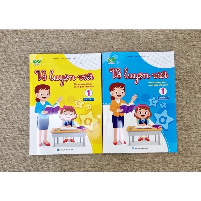Sách - Vở luyện viết lớp 1 theo chương trình sách giáo khoa mới Kết nối tri thức (2 quyển)