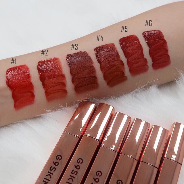 [FREE SHIP] Son Kem Lỳ G9 Skin vỏ vàng First V-Fit Velvet Tint