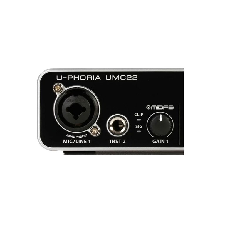 SOUND CARD THU ÂM BEHRINGER U-PHORIA UMC22 USB - Chính Hãng Phân Phối