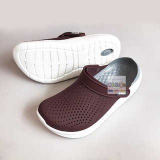 GIÀY DÉP SỤC CÁ SẤU LITERIDE MÀU ĐỎ ĐÔ BÍT ĐẦU CHUẨN XỊN LOẠI CAO CẤP NHẤT