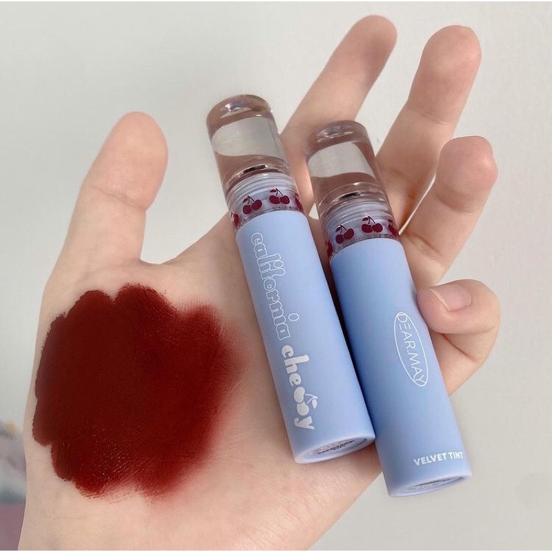 Combo Son kem lì Dearmay California Cherry Velvet Tint 4.4g + Son thỏi lì Dearmay Breeze Matte Lip 3.6g