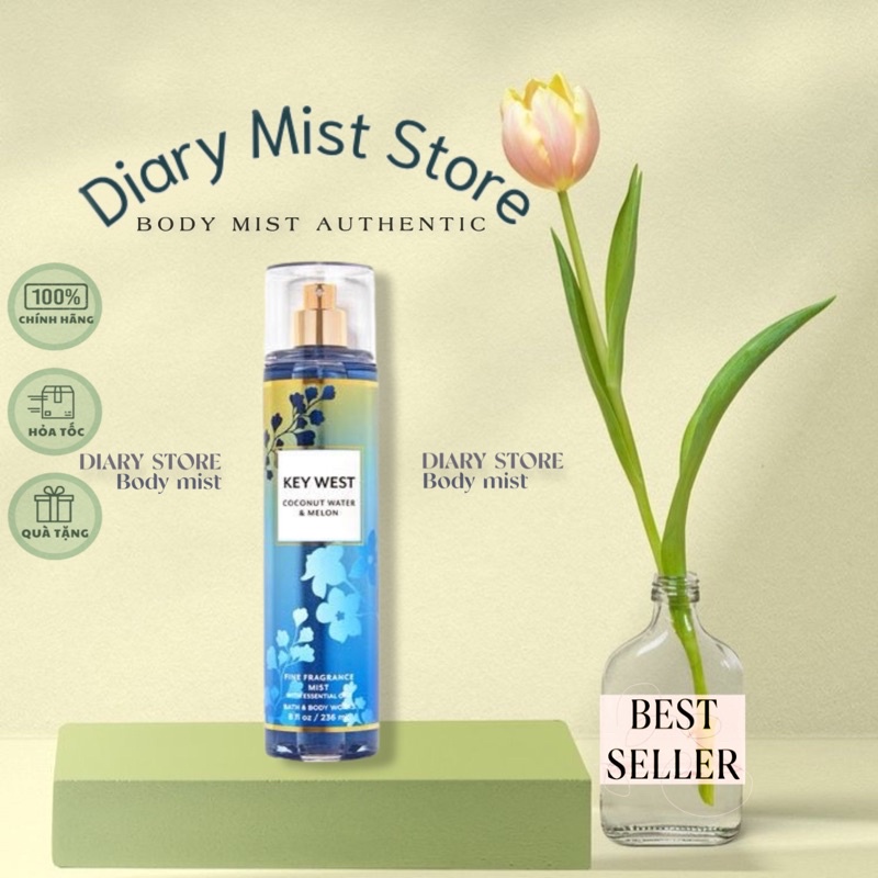𝐃𝐢𝐚𝐫𝐲𝐦𝐢𝐬𝐭.𝐬𝐭𝐨𝐫𝐞 Xịt Toàn Thân Bath and Body Works - Key West Body