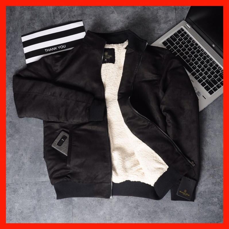 Áo Khoác Nam Lót Lông Ấm Áp_ Chất Da Lộn_50-90kg | BigBuy360 - bigbuy360.vn