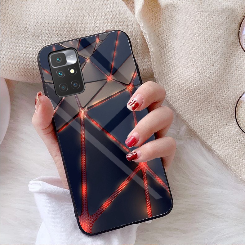 Ốp Lưng Xiaomi Redmi 10 Mặt kính gương sáng bóng cao cấp