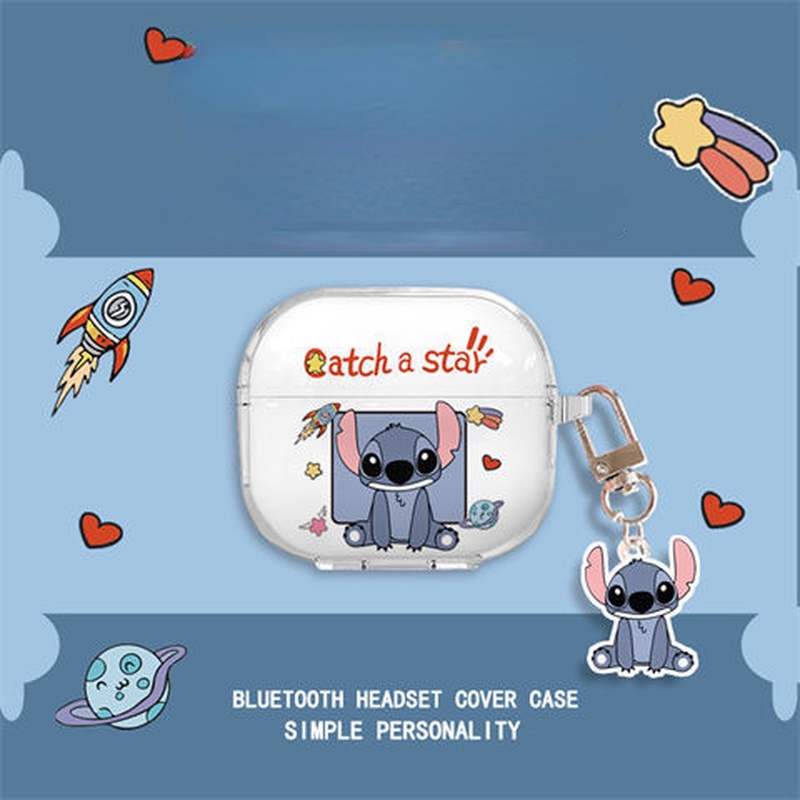 DISNEY Vỏ Bảo Vệ Hộp Sạc Tai Nghe Airpods F6 Mềm Hình Dâu Tây/Gấu Snoopy/ Snoopy Dễ Thương