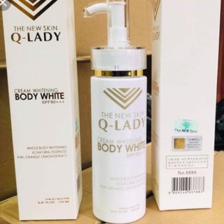 Kem dưỡng thể trắng da Q - Lady The New Skin - Hàn Quốc là một loại kem dưỡng body chuyên dụng trong các spa lớn và