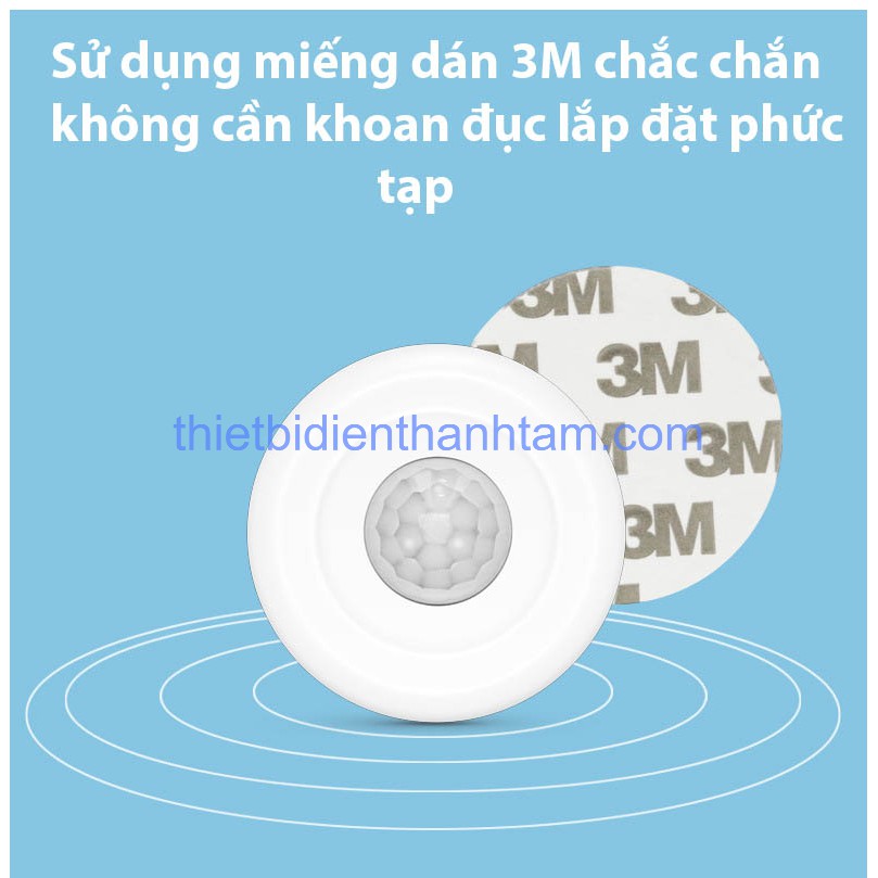 [ TT-PIR1 ] Cảm Biến Báo Động Hồng Ngoại  Lắp Trần Wifi  app Tuya