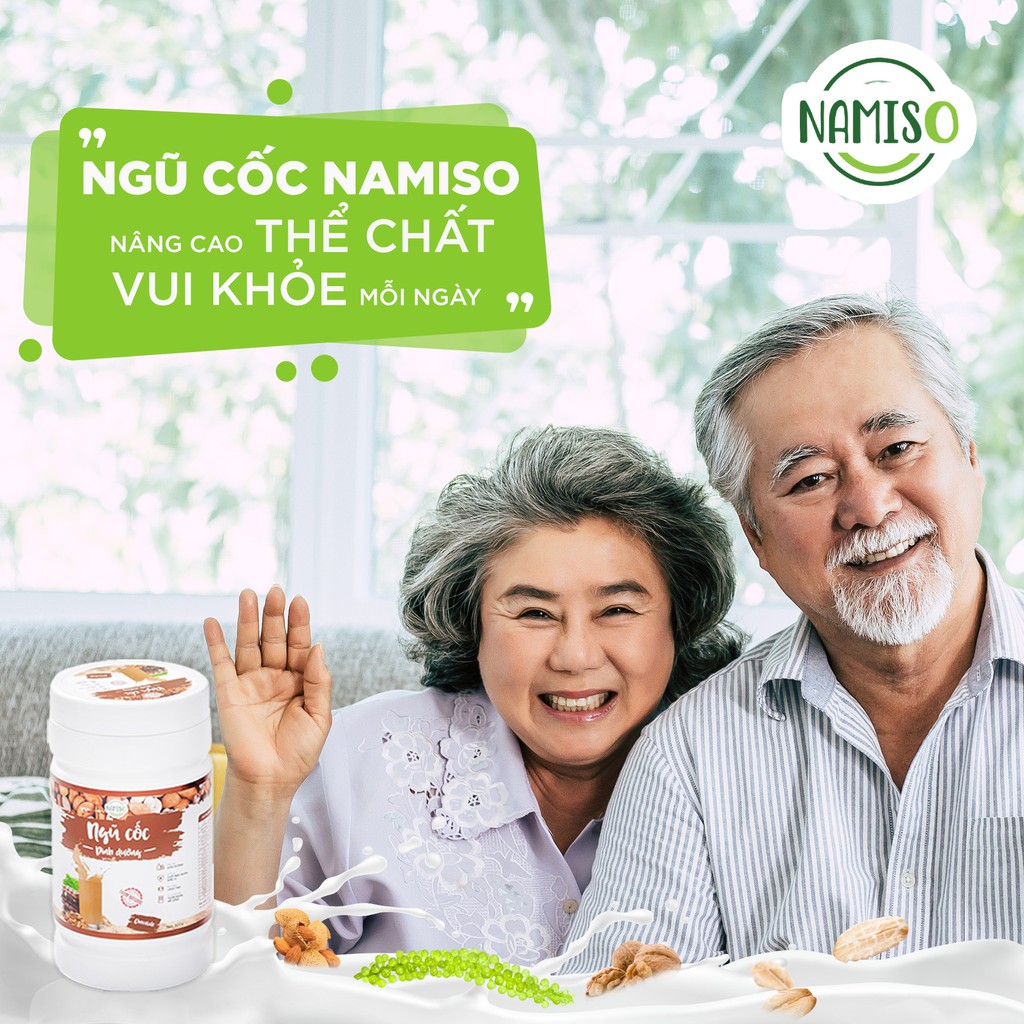 Bột ngũ cốc dinh dưỡng Namiso, bột ngũ cốc dinh dưỡng bổ sung dầy đủ dưỡng chất thiết yếu