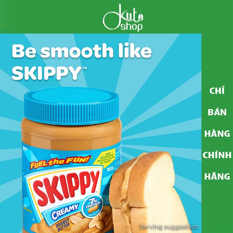 Bơ đậu phộng Skippy Creamy Peanut Butter thumbnail