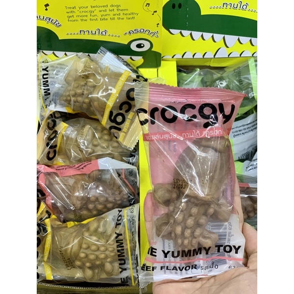 🇹🇭 Xương Gặm Sạch Răng Cho Chó Crocgy Hình Cá Sấu
