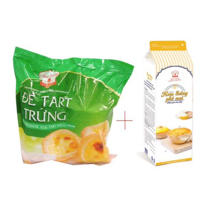 *Hoả tốc&quot;Combo đế bánh tart trứng và kem trứng phô mai(chỉ giao tại TP HCM)