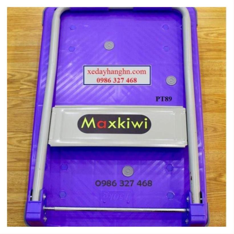 [Hàng Cao Cấp] Xe Đẩy Hàng, Xe Đẩy Hàng 4 Bánh Maxkiwi PT0090 - 300kg Êm Siêu Bền 3- 5 Năm Không Hỏng