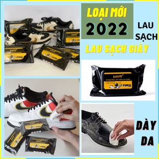 Khăn lau giày Sneaker Looty loại mới gói 12 khăn 30 khăn Không hóa chất làm hại vải và da tay