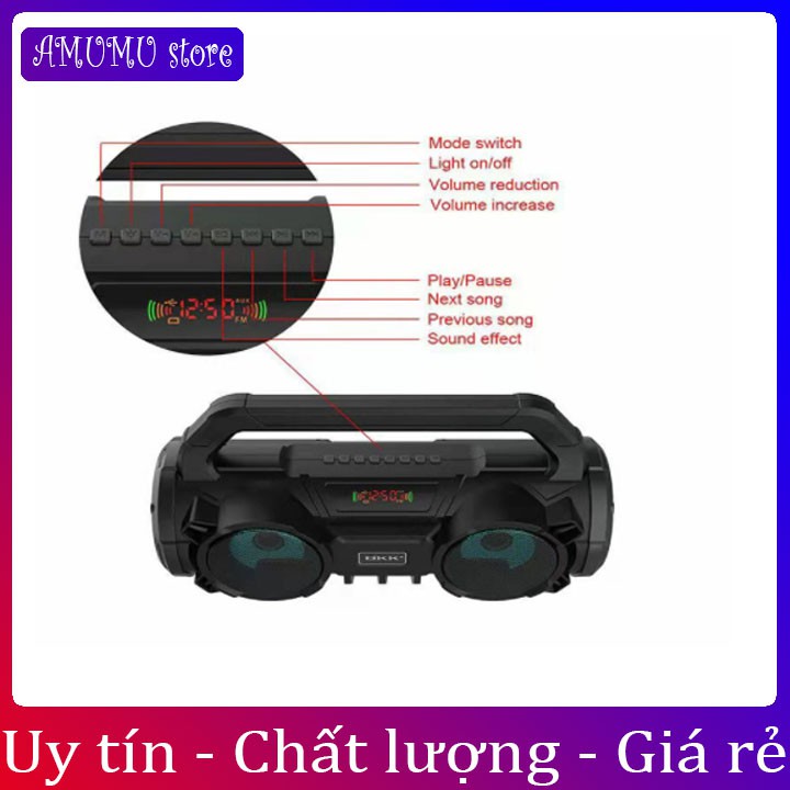 Loa Bluetooth Karaoke Cực Chất BKK B98 Mẫu Mới Chính Hãng[Bảo Hành Lỗi 1 Đổi 1]Siêu Bền, Bass Chắc Nịch, Hát Cực Đã