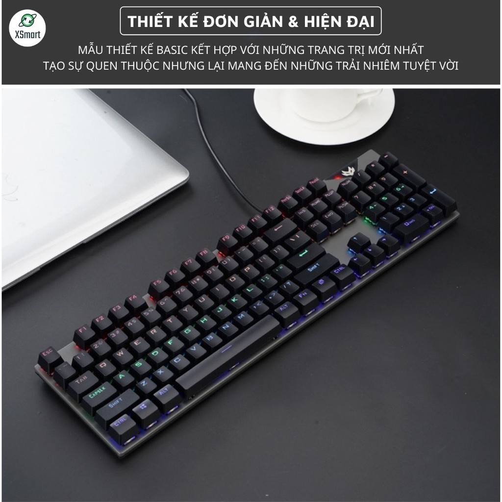 Bàn Phím Cơ Gaming K1 RED Switch 20 Chế Độ LED Màu Cực Đẹp Chơi Mọi Tựa Game Trên Máy Tính Laptop PC