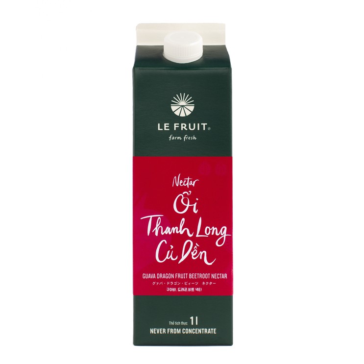 Nước ép nectar ổi, thanh long, củ dền Le Fruit 1L