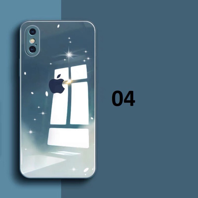 Ốp lưng iPhone Ocean Viền Dẻo - Lưng Kính cho dòng từ iPhone X - 12 Pro Max