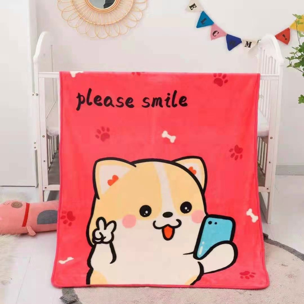 Chăn tuyết 1 lớp cho bé gái